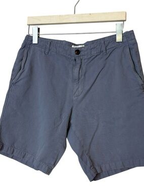 Reiss Ezra Cotton-Linen Blend Shorts Airforce Blue men’s size 32